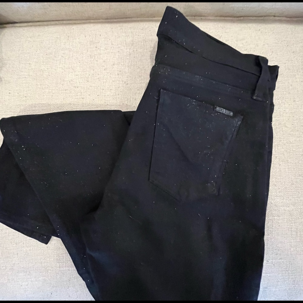 HUDSON Sparkly Skinny black jeans 28